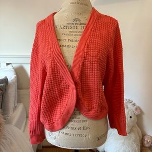 Vintage Coral Long Sleeve Cardigan